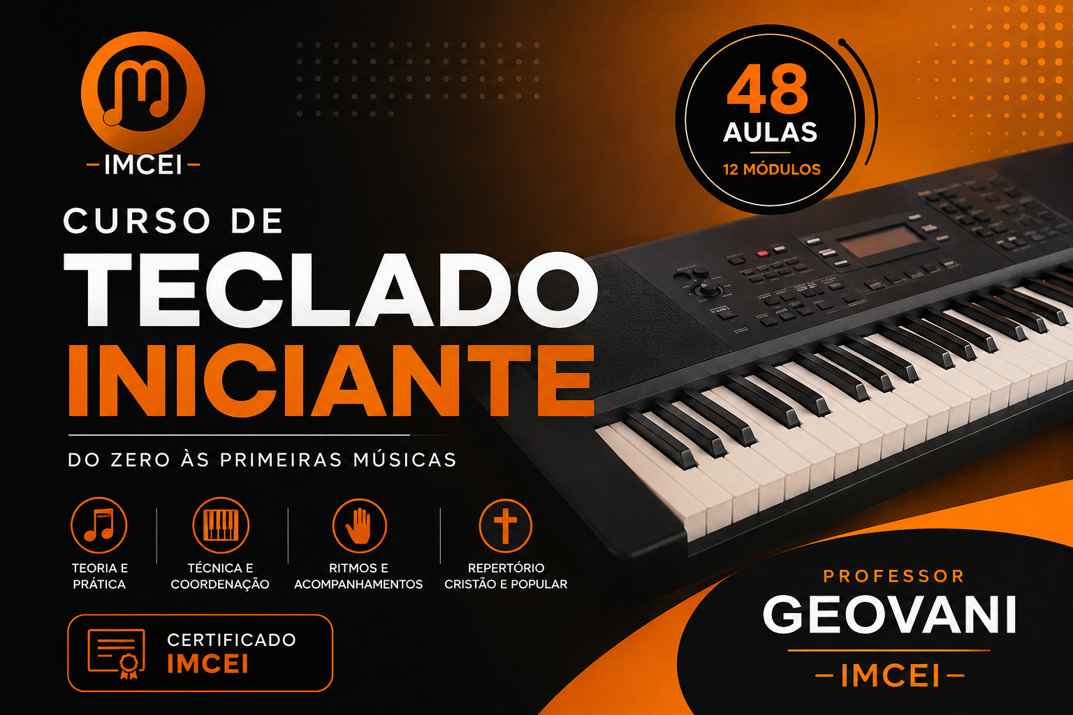 Curso de Teclado Iniciante - 2026
